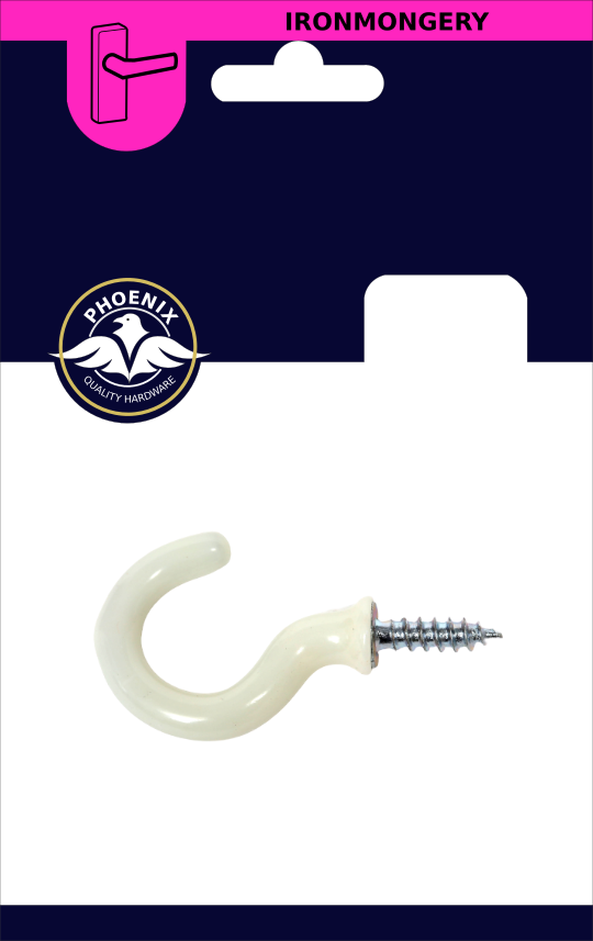 1" CUP HOOKS WHITE (4)