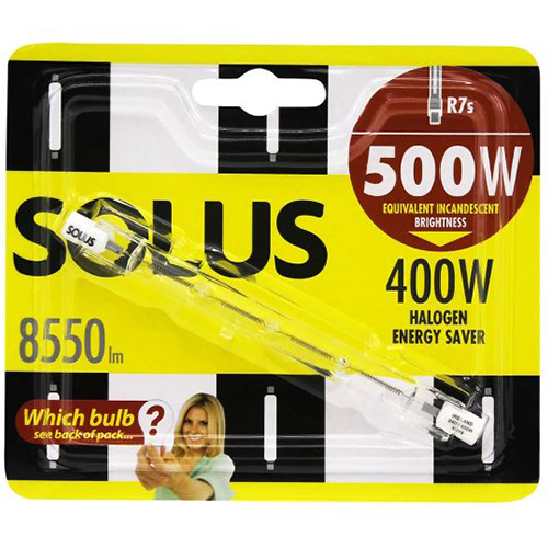 SOLUS 500W = 400W HALOGEN
