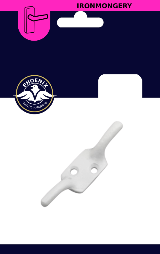 4" CLEAT HOOK WHITE (1)