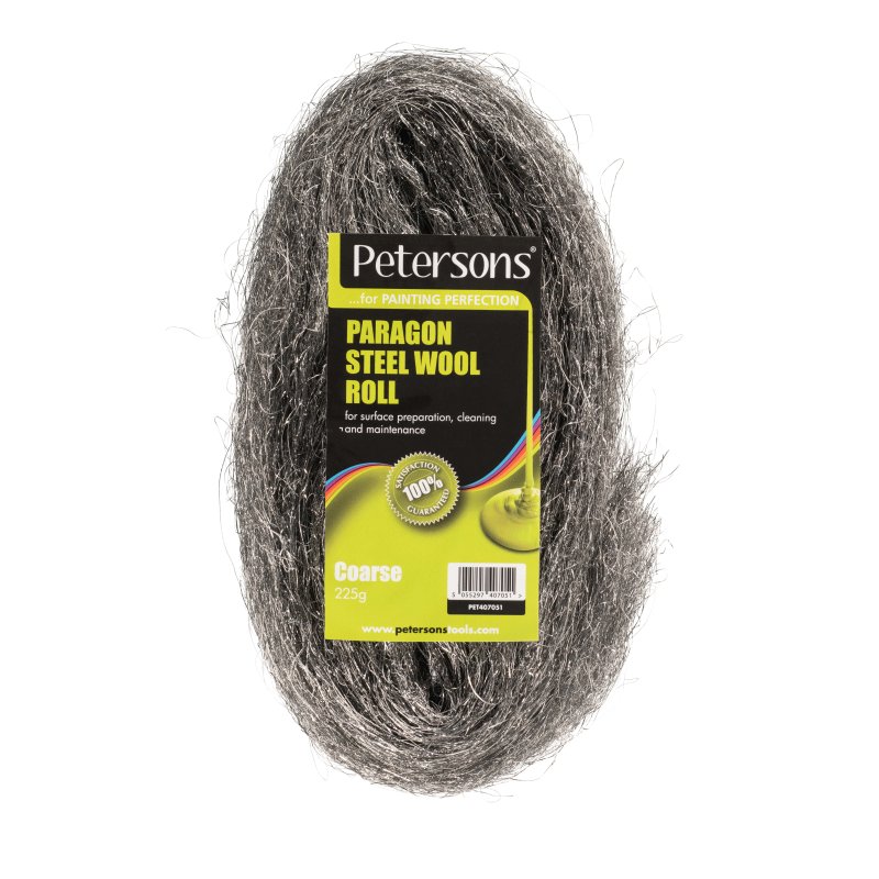 PETERSONS PARAGON STEEL WOOL ROLL COARSE 225G