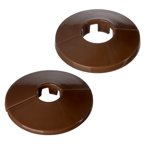 PACK 2 1/2" BROWN PIPE HOLE TRIMS