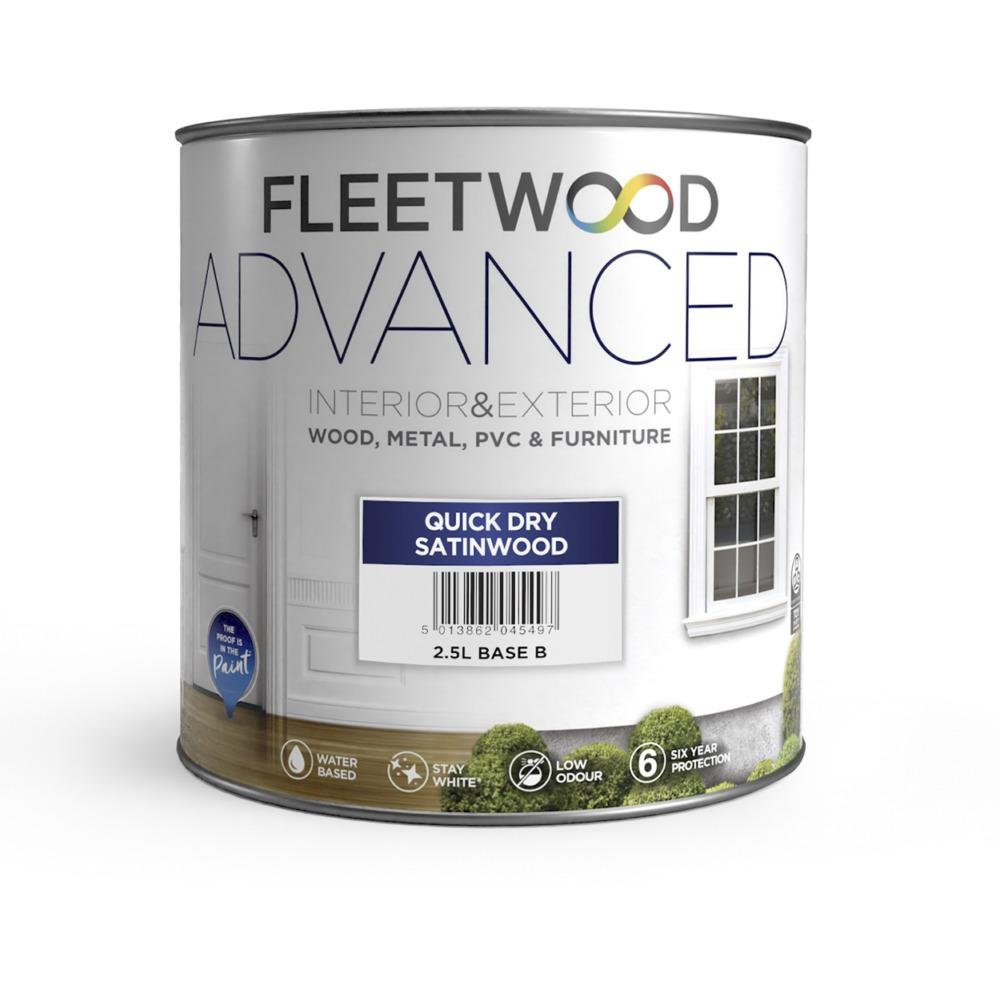 2.5 Lt Advanced Quick Dry Satinwoodwood Brilliant White