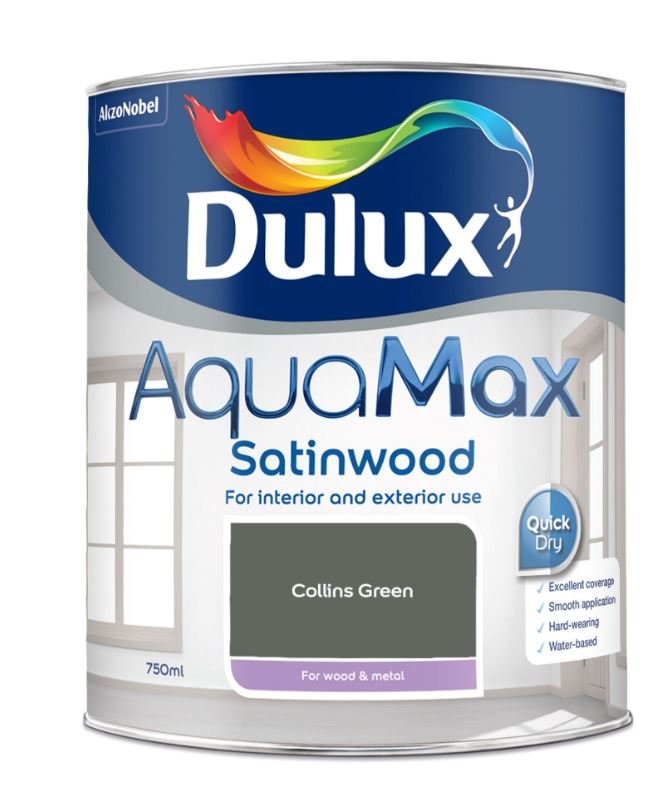 Dulux Aquamax Satinwood Collins Green 750ml