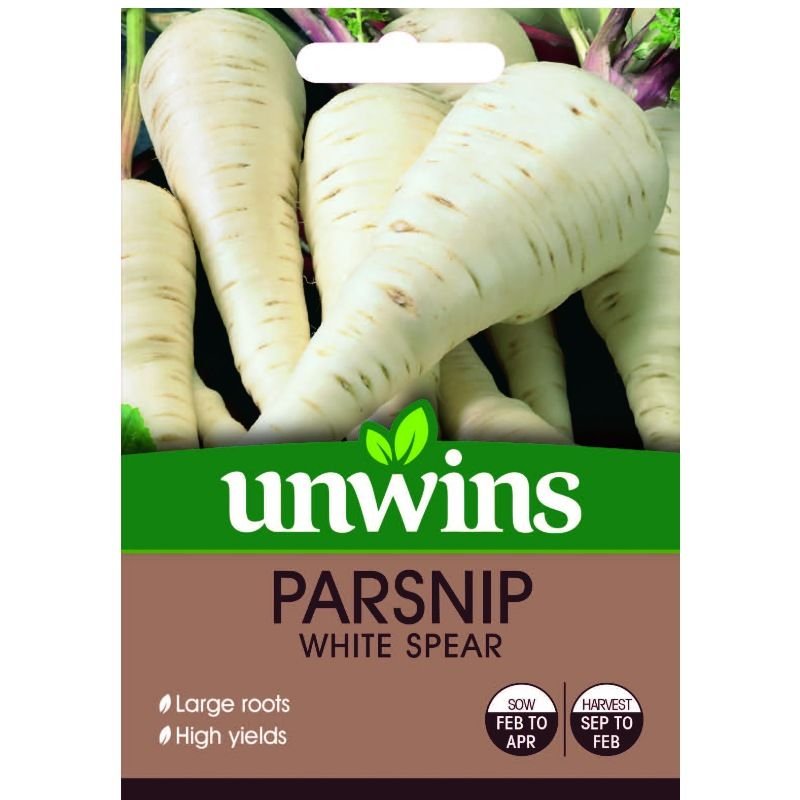 Unwins Parsnip Seeds White Spear