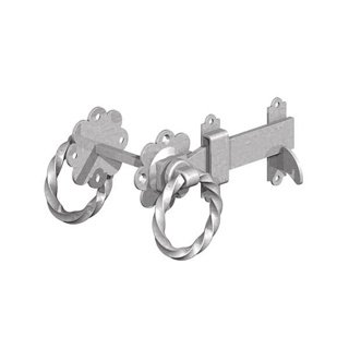 6" GALVANISED GATEMATE TWISTED RING GATE LATCH